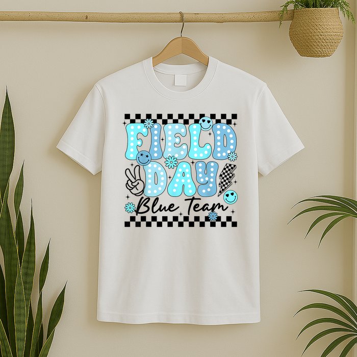 Field Day Blue Team Color Field Trip Team Game Competition T-Shirt