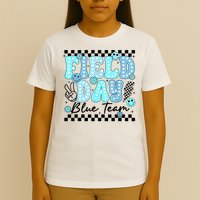 Field Day Blue Team Color Field Trip Team Game Competition T-Shirt