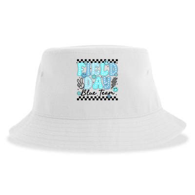 Field Day Blue Team Color Field Trip Team Game Competition Sustainable Bucket Hat