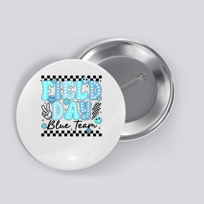 Field Day Blue Team Color Field Trip Team Game Competition Button