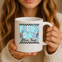 Field Day Blue Team Color Field Trip Team Game Competition Mug