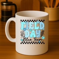Field Day Blue Team Color Field Trip Team Game Competition Mug