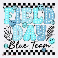 Field Day Blue Team Color Field Trip Team Game Competition Beanie