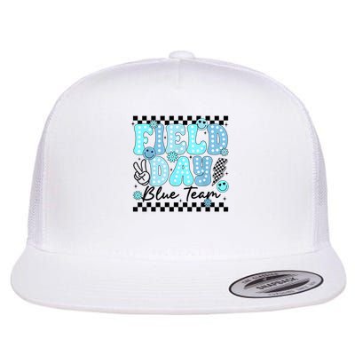 Field Day Blue Team Color Field Trip Team Game Competition Flatbill Hat