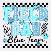 Field Day Blue Team Color Field Trip Team Game Competition Flatbill Hat