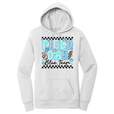 Field Day Blue Team Color Field Trip Team Game Competition Women's Pullover Hoodie