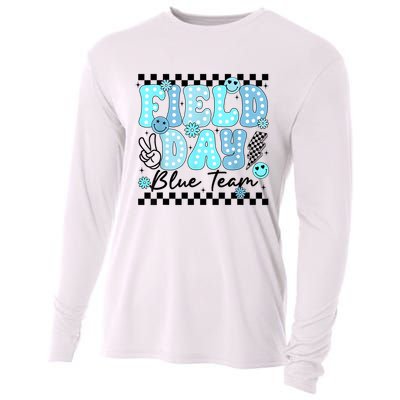 Field Day Blue Team Color Field Trip Team Game Competition Cooling Performance Long Sleeve Crew