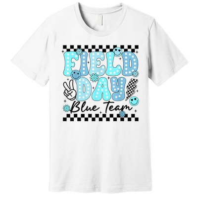 Field Day Blue Team Color Field Trip Team Game Competition Premium T-Shirt