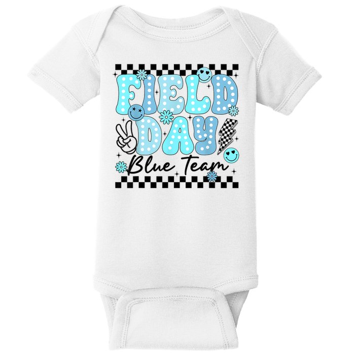 Field Day Blue Team Color Field Trip Team Game Competition Baby Bodysuit