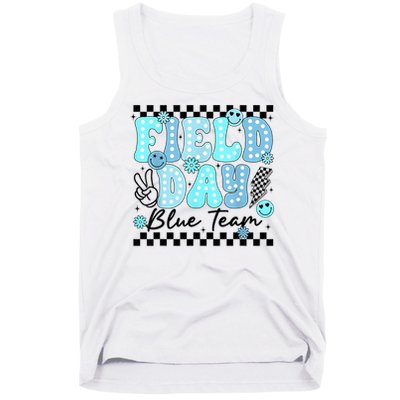 Field Day Blue Team Color Field Trip Team Game Competition Tank Top