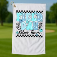 Field Day Blue Team Color Field Trip Team Game Competition Golf Towel