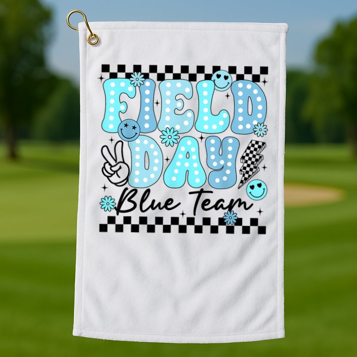 Field Day Blue Team Color Field Trip Team Game Competition Golf Towel