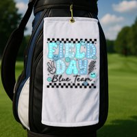 Field Day Blue Team Color Field Trip Team Game Competition Golf Towel