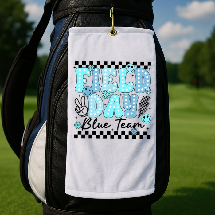 Field Day Blue Team Color Field Trip Team Game Competition Golf Towel