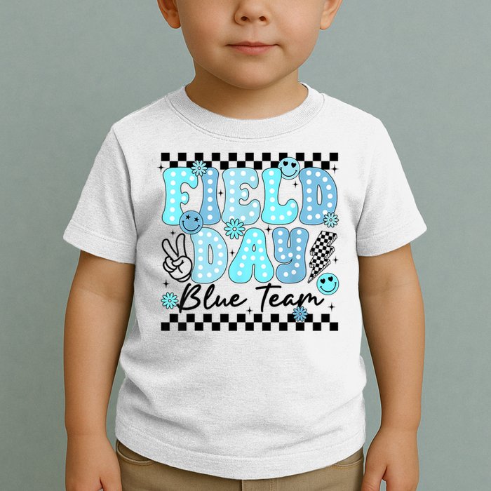 Field Day Blue Team Color Field Trip Team Game Competition Toddler T-Shirt