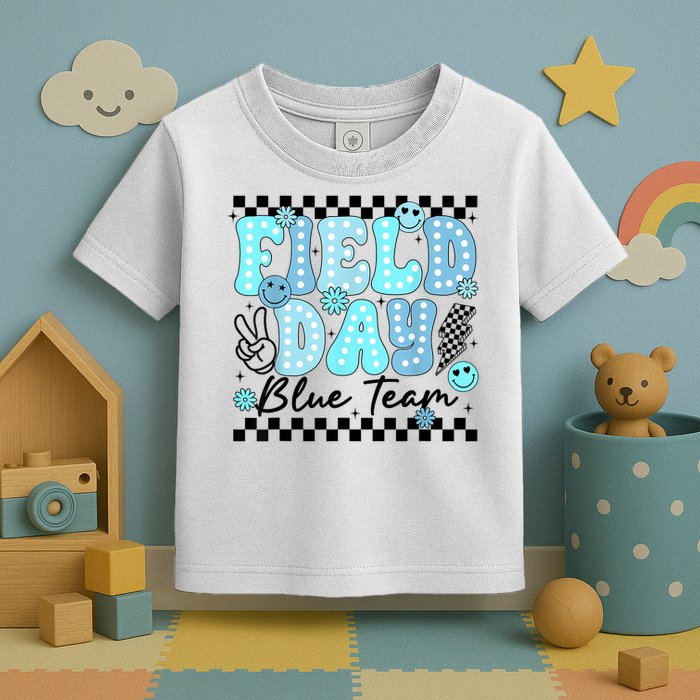 Field Day Blue Team Color Field Trip Team Game Competition Toddler T-Shirt