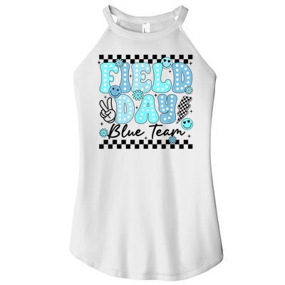 Field Day Blue Team Color Field Trip Team Game Competition Women's Perfect Tri Rocker Tank