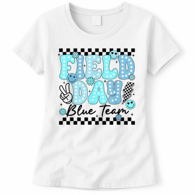 Field Day Blue Team Color Field Trip Team Game Competition Womens T-Shirt