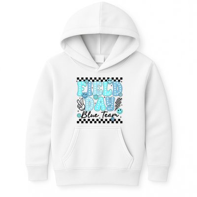 Field Day Blue Team Color Field Trip Team Game Competition Kids Hoodie