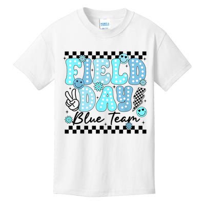 Field Day Blue Team Color Field Trip Team Game Competition Kids T-Shirt