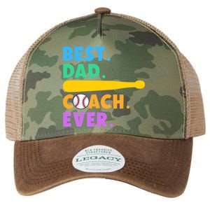 FATHER'S DAY BASEBALL FATHER BEST DAD COACH EVER BASEBALL Legacy Tie Dye Trucker Hat