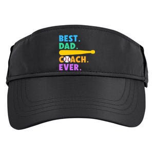 FATHER'S DAY BASEBALL FATHER BEST DAD COACH EVER BASEBALL Adult Drive Performance Visor