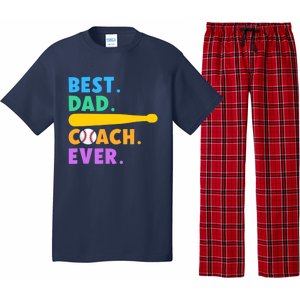 FATHER'S DAY BASEBALL FATHER BEST DAD COACH EVER BASEBALL Pajama Set