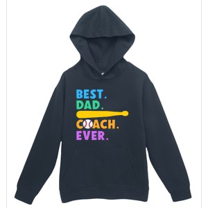 FATHER'S DAY BASEBALL FATHER BEST DAD COACH EVER BASEBALL Urban Pullover Hoodie