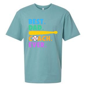 FATHER'S DAY BASEBALL FATHER BEST DAD COACH EVER BASEBALL Sueded Cloud Jersey T-Shirt