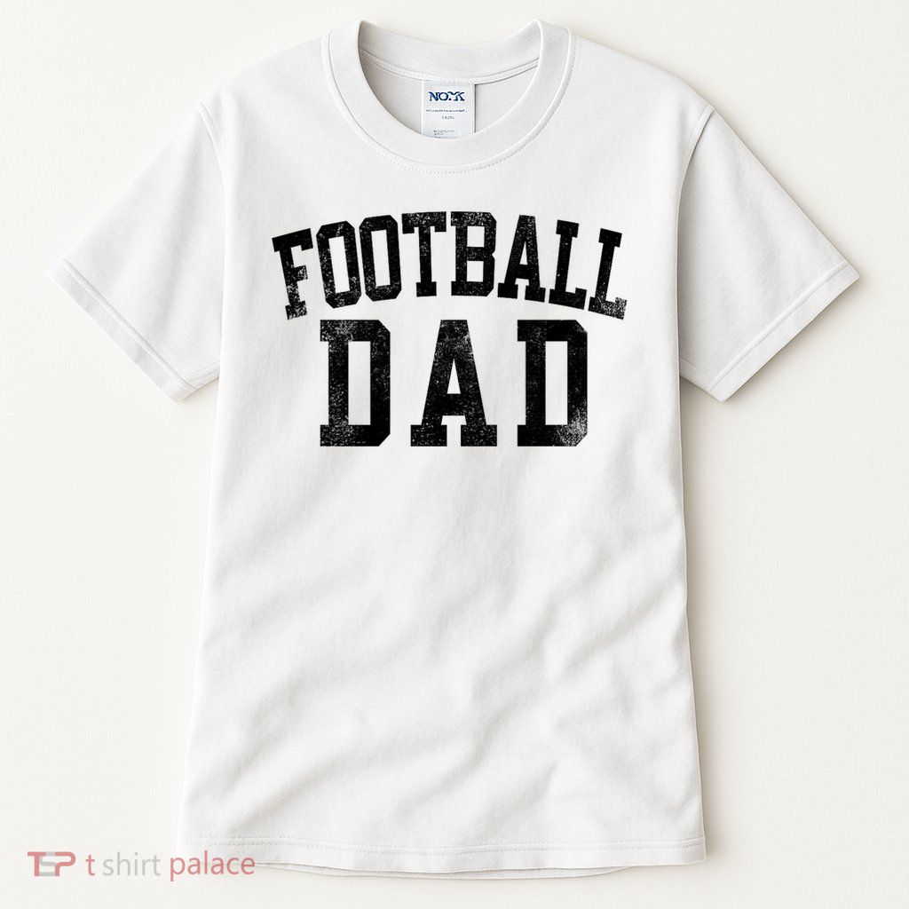 Football Dad Birthday Classic Bold Font Football Daddy Tall T-Shirt