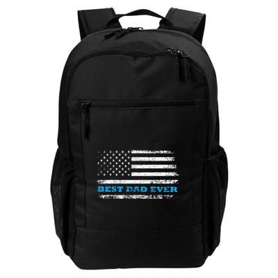 Father's day Best dad ever with US american flag Backpack