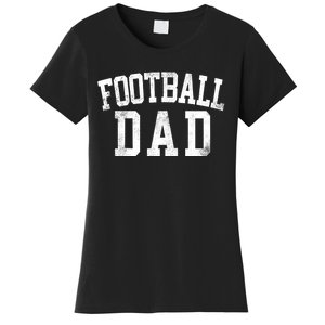 Football Dad Birthday Classic Bold Font Football Daddy Raglan Baseball Women's T-Shirt