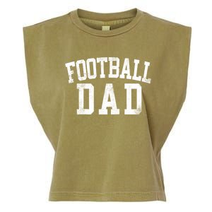 Football Dad Birthday Classic Bold Font Football Daddy Raglan Baseball Garment-Dyed Women's Muscle Tee