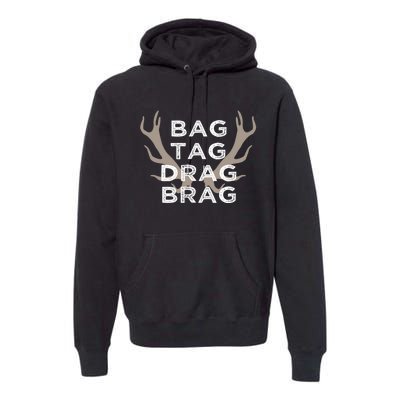 Funny Deer Bow Hunter Gift Premium Hoodie