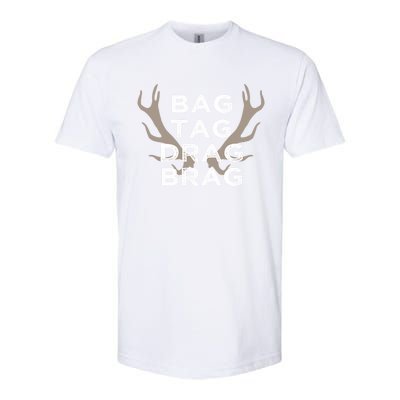 Funny Deer Bow Hunter Gift Softstyle CVC T-Shirt