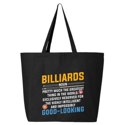 Father's Day Billiards Noun Good Looking Pool Player Gift For Dad 25L Jumbo Tote
