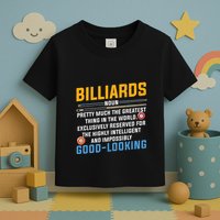 Father's Day Billiards Noun Good Looking Pool Player Gift For Dad Toddler T-Shirt