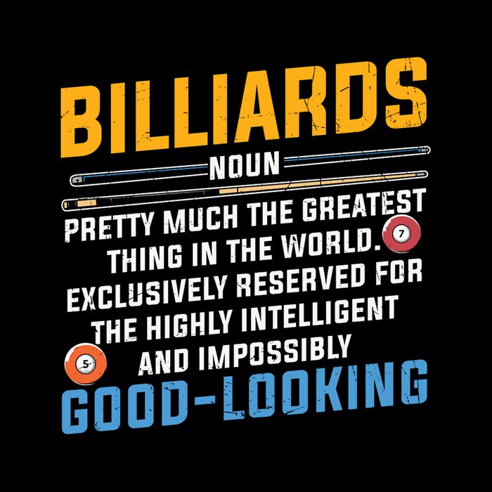 Father's Day Billiards Noun Good Looking Pool Player Gift For Dad Toddler T-Shirt