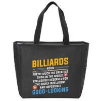 Father's Day Billiards Noun Good Looking Pool Player Gift For Dad Zip Tote Bag