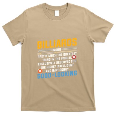 Father's Day Billiards Noun Good Looking Pool Player Gift For Dad T-Shirt