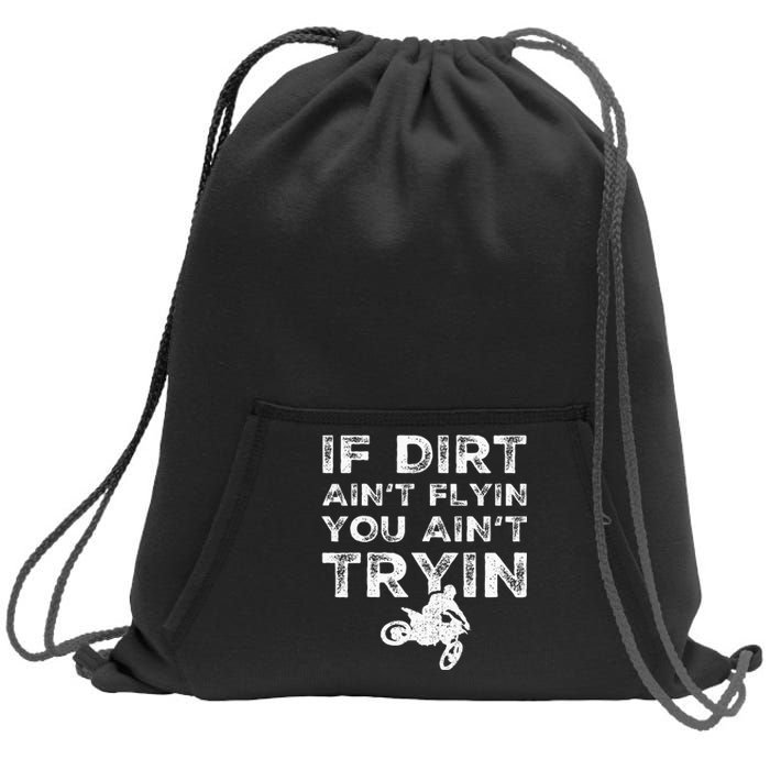 Funny Dirt Bike Riding Mx Motocross Rider Supercross Sweatshirt Cinch Pack Bag