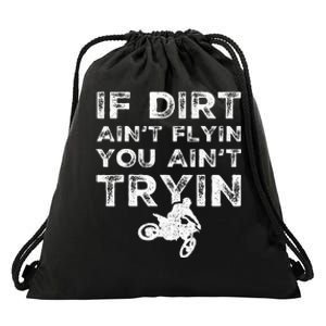 Funny Dirt Bike Riding Mx Motocross Rider Supercross Drawstring Bag