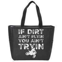 Funny Dirt Bike Riding Mx Motocross Rider Supercross Zip Tote Bag