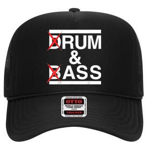 Funny Drum & Bass / Rum & Ass Lovers High Crown Mesh Back Trucker Hat