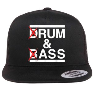 Funny Drum & Bass / Rum & Ass Lovers Flat Bill Trucker Hat