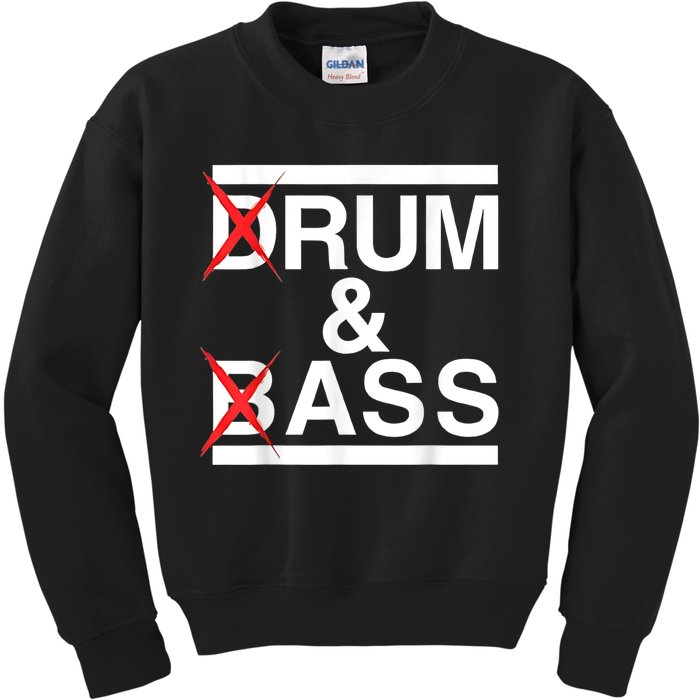 Funny Drum & Bass / Rum & Ass Lovers Kids Sweatshirt