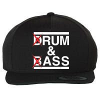 Funny Drum & Bass / Rum & Ass Lovers Wool Snapback Cap