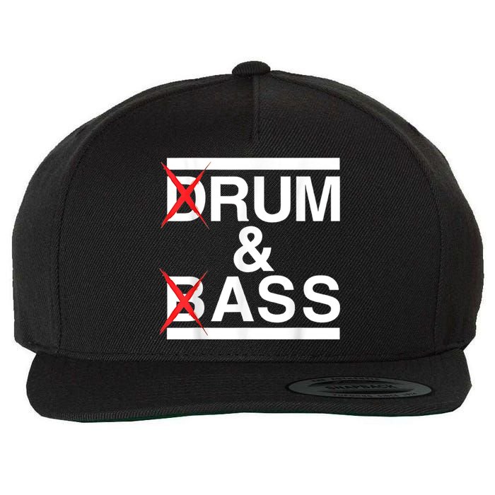 Funny Drum & Bass / Rum & Ass Lovers Wool Snapback Cap