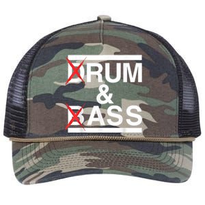 Funny Drum & Bass / Rum & Ass Lovers Retro Rope Trucker Hat Cap