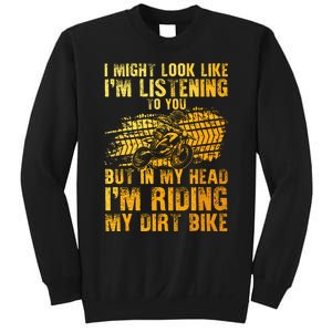 Funny Dirt Bike Art For Dirtbike Motorcycle Riding Sweatshirt